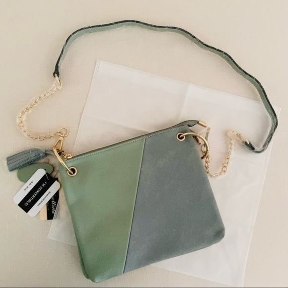 Mellow World Handbags - Mellow World Erin Womens Convertible Crossover Bag in Seafoam Green New